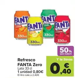 Carrefour Market FANTA Refresco Zero oferta