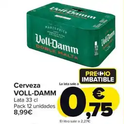 Carrefour Market VOLL-DAMM Cerveza oferta