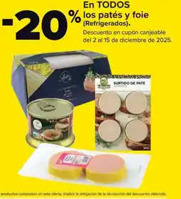 Carrefour Market En todos los patés y foie oferta
