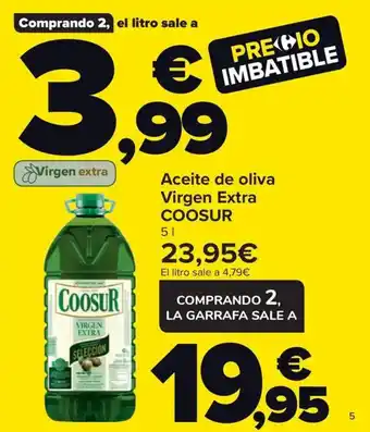 Carrefour Market COOSUR Aceite de oliva Virgen Extra oferta