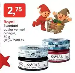 Suma Supermercados Royal - sucedani caviar vermell o negre oferta