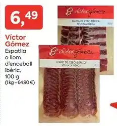 Suma Supermercados Espatlla o llom d'enceball ibèric oferta