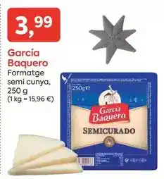 Suma Supermercados García baquero - formatge semi cunya oferta