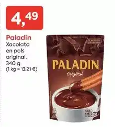 Suma Supermercados Paladín - xocolata en pols original oferta