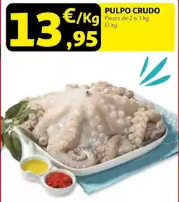 Alcampo Pulpo crudo oferta