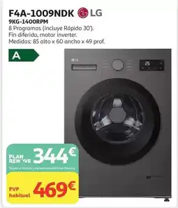 Alcampo Lg - f4a-1009ndk 9kg-140orpm oferta