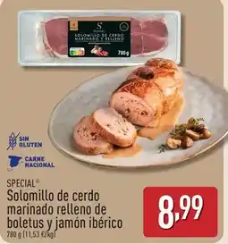 ALDI Special - solomillo de cerdo marinado relleno de boletus y jamon iberico oferta