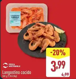 ALDI Langostino cocido oferta