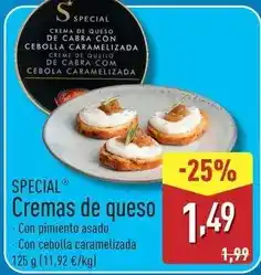 ALDI Special - cremas de queso oferta