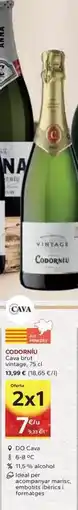 Caprabo Codorniu - cava brut vintage oferta