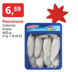 Suma Supermercados PESCANOVA Calamar limpio, oferta