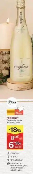Caprabo Freixenet - escumós sense alcohol oferta