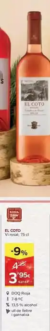 Caprabo El coto - vi rosat oferta