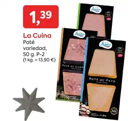 Suma Supermercados LA CUINA Paté oferta