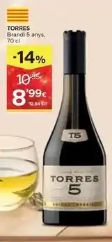 Caprabo Torres - brandi 5 anys oferta