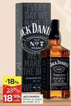 Caprabo Jack daniel's - whisky en capsa de metall oferta