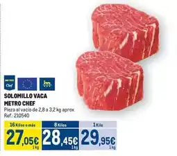 Makro Chef select - solomillo vaca oferta