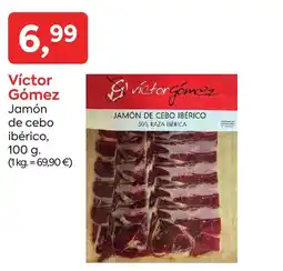 Suma Supermercados VICTOR GOMEZ Jamón de cebo ibérico, oferta