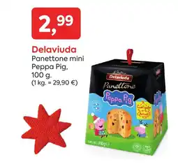 Suma Supermercados DELAVIUDA Panettone mini Peppa Pig, oferta