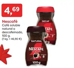 Suma Supermercados NESCAFE Café soluble natural o descafeinado oferta