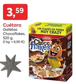 Suma Supermercados CUETARA Galletas Chocoflakes, oferta