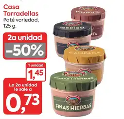 Suma Supermercados CA TARRADELLAS Paté variedad oferta