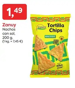 Suma Supermercados ZANUY Nachos con sal, oferta
