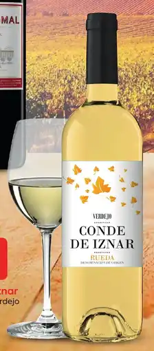 Suma Supermercados CONDE DE IZNAR Vino blanco verdejo D.O. Rueda, oferta