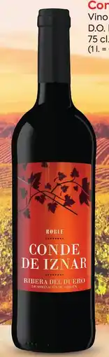 Suma Supermercados CONDE DE IZNAR Vino tinto roble D.O. Ribera del Duero, oferta