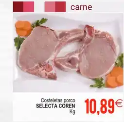 Plenus Supermercados SELECTA COREN Costeletas porco oferta