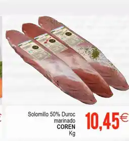 Plenus Supermercados COREN Solomillo 50% Duroc marinado oferta