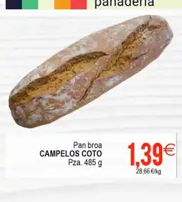 Plenus Supermercados CAMPELOS COTO Pan broa oferta
