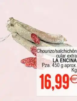 Plenus Supermercados LA ENCINA Chourizo/salchichón cular extra oferta
