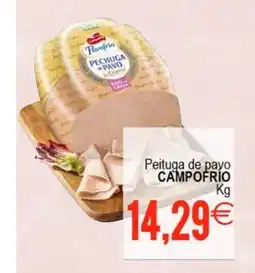 Plenus Supermercados CAMPOFRÍO Peituga de payo oferta