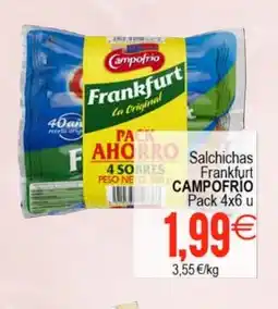 Plenus Supermercados CAMPOFRIO Salchichas Frankfurt oferta