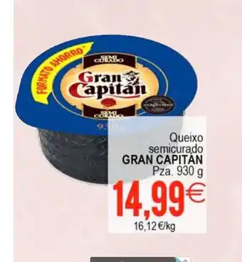 Plenus Supermercados GRAN CAPITAN Queixo semicurado oferta