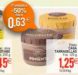Plenus Supermercados CASA TARRADELLAS Patés oferta