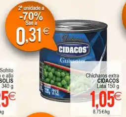 Plenus Supermercados CIDACOS Chicharos extra oferta