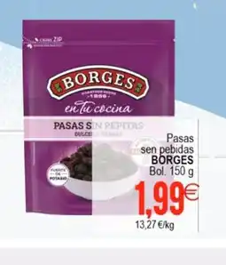 Plenus Supermercados BORGES Pasas sen pebidas oferta