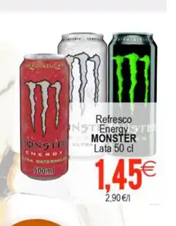 Plenus Supermercados MONSTER Refresco Energy oferta