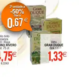 Plenus Supermercados GRAN DUQUE Viño oferta