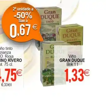Plenus Supermercados GRAN DUQUE Viño oferta