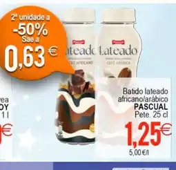 Plenus Supermercados PASCUAL Batido lateado africano/arábico oferta