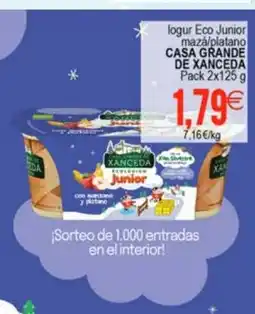 Plenus Supermercados CASA GRANDE DE XANCEDA Iogur Eco Junior mazá/platano oferta