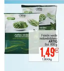 Plenus Supermercados ARTIQ Feixón verde redondo/plano oferta