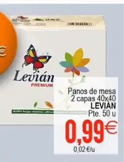 Plenus Supermercados LEVIAN Panos de mesa 2 capas oferta