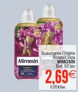 Plenus Supermercados MIMOSIN Suavizante Origins Rosas/Lirios oferta