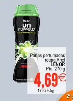 Plenus Supermercados LENOR Perlas perfumadas roupa Ariel oferta