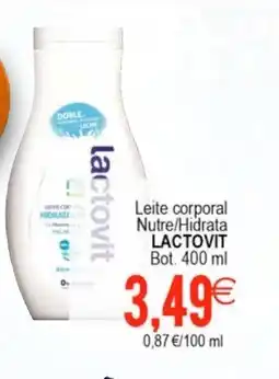 Plenus Supermercados LACTOVIT Leite corporal Nutre/Hidrata oferta