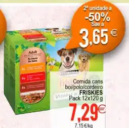 Plenus Supermercados FRISKIES Comida cans boi/polo/cordeiro oferta